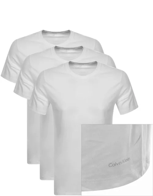 Calvin Klein 3 Pack Crew Neck T Shirts White