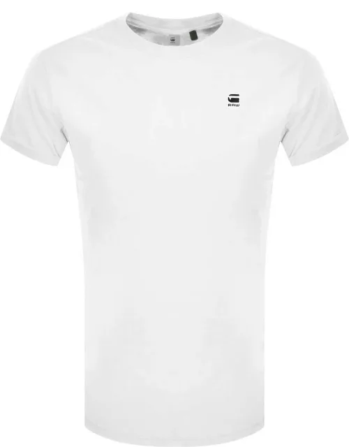 G Star Raw Lash Logo T Shirt White
