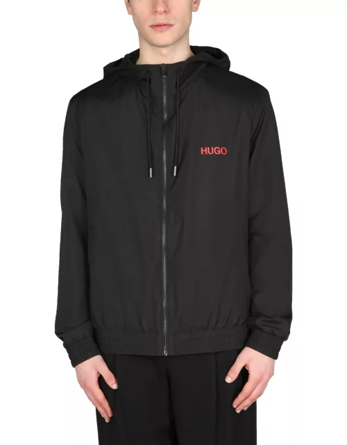 hugo jacket with logo print