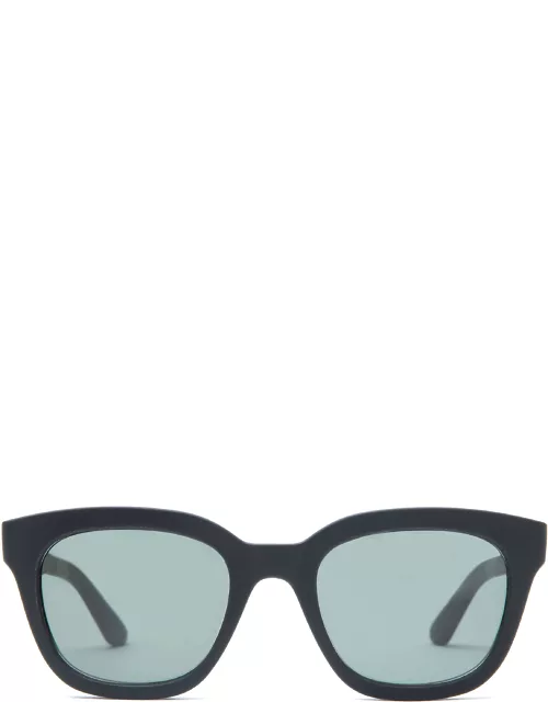 TOMS Women's Sunglasses Black Traveler Matte With Green Grey Lens - Savanna