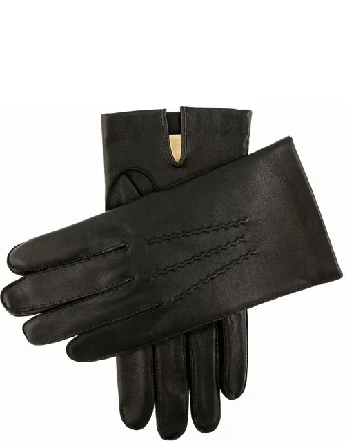 Dents Men's Chamois Lined Leather Gloves In Black