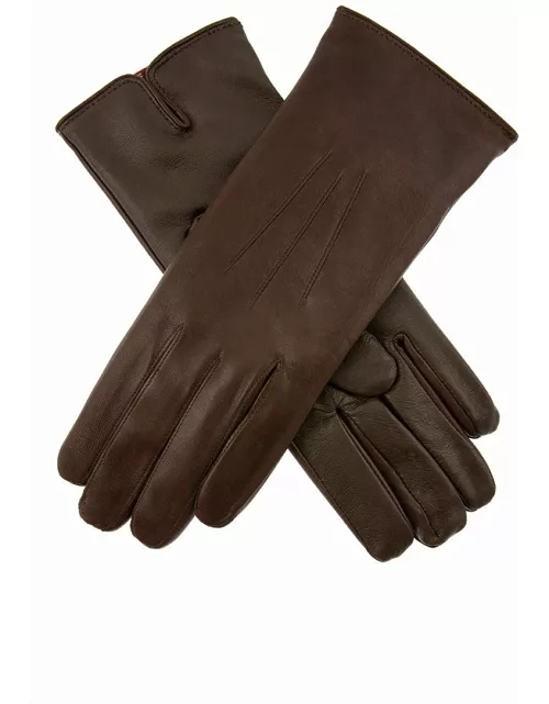 Dents Women's Cashmere Lined Touchscreen Leather Gloves In Mocca