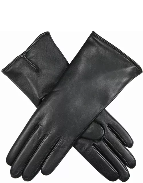 Dents Women'S Cashmere Lined Touchscreen Leather Gloves In Black