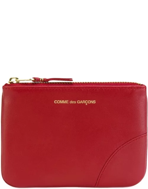 Comme Des Garçons Wallet logo stamp zip wallet