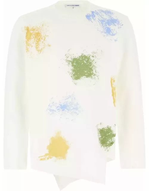 Comme des Garçons Shirt White Polyester Sweater