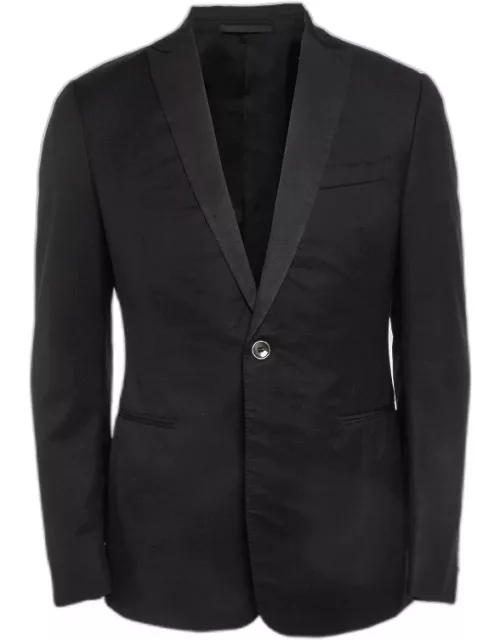 Z Zegna Black Wool Single Breasted Pants Suit