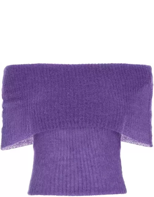 Gimaguas Purple Nylon Blend Fuzzy Top