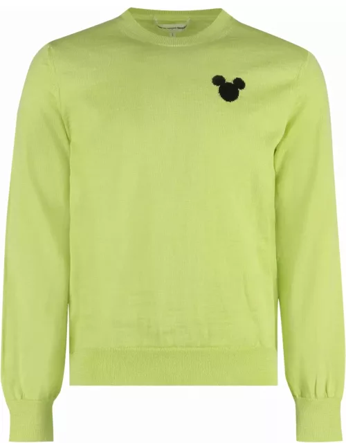 Comme Des Garçons Shirt X Disney - Long Sleeve Crew-neck Sweater