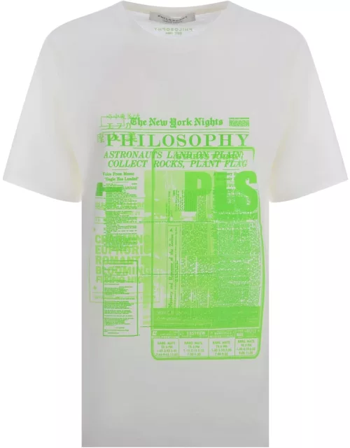 T-shirt Philosophy Di Lorenzo Serafini logo In Cotone