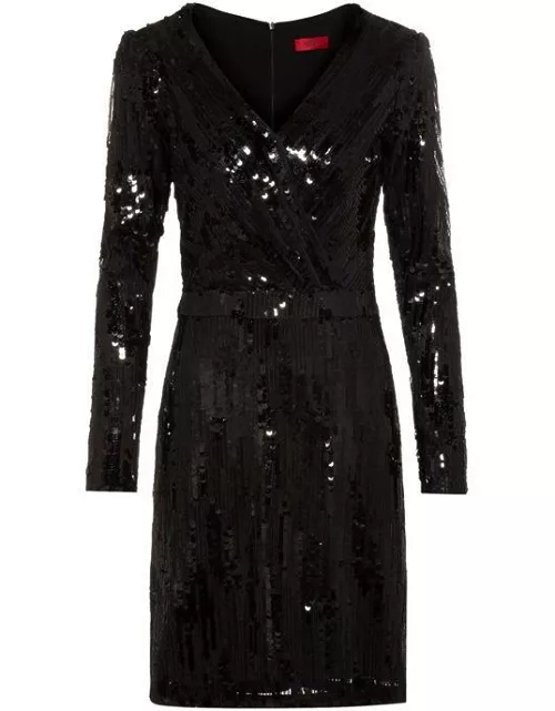 Hugo Kelias Sequin Dress - Black