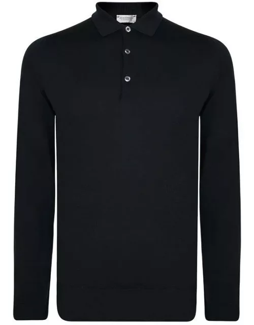 JOHN SMEDLEY Belper Polo Shirt - Black
