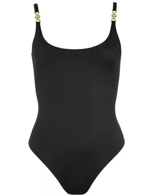 VERSACE ICON Medusa One-Piece Swimsuit - Black