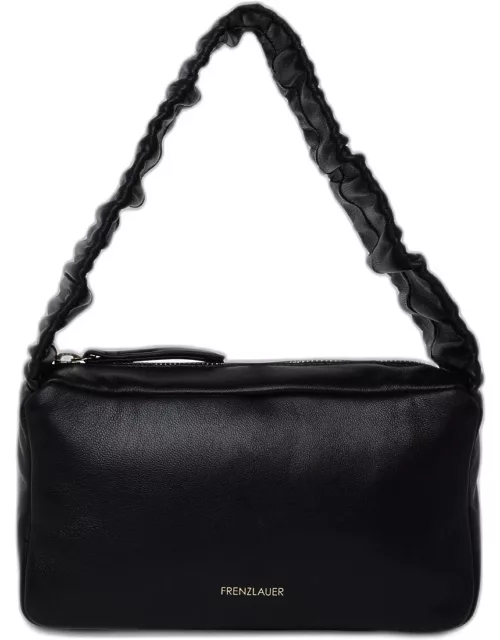 FRENZLAUER Black Leather Flyer Crispy Bag