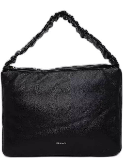 FRENZLAUER Black Leather Flyer Crispy Bag