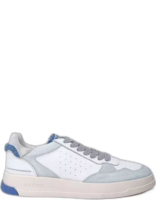 GHOUD Light Blue And White Leather Tweener Sneaker