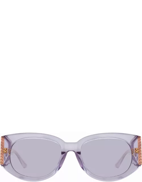 Debbie D-Frame Sunglasses in Lilac