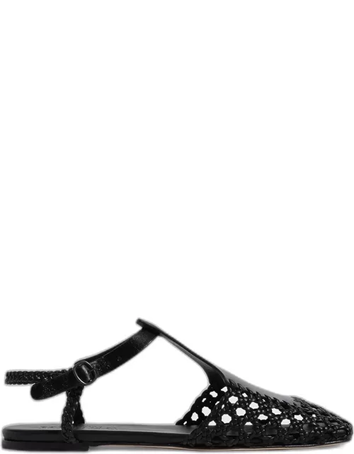 Reixa Hand-Woven Flat T-Bar Sandal
