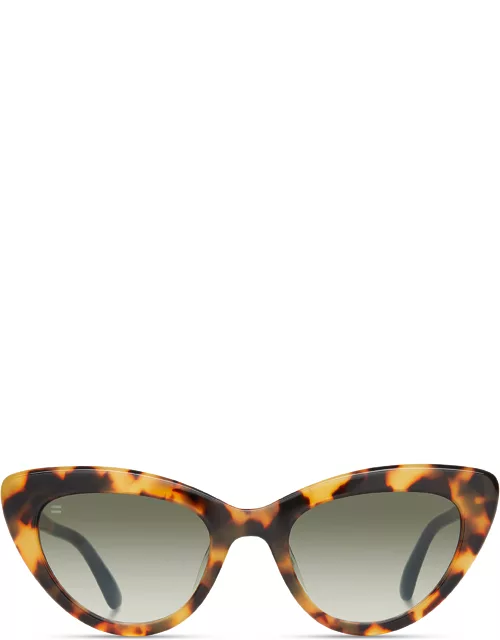 TOMS Women's Sunglasses Multi Blonde Tortoise With Deep Olive Gradient Lens - Willow