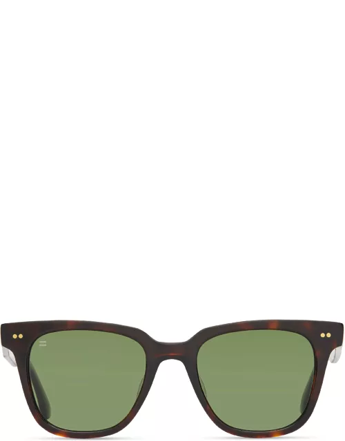 TOMS Sunglasses Multi Unisex Dark Tortoise With Bottle Green Polarized Lens - Memphis 301
