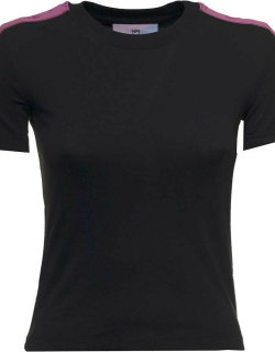 Chiara Ferragni Black Cotton T-shirt With Logo