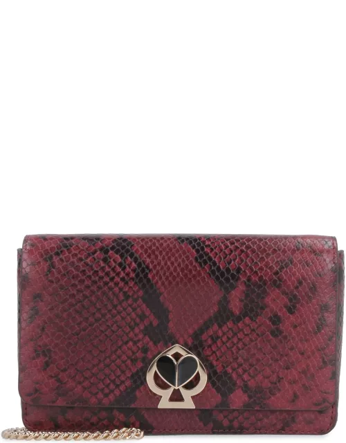 Kate Spade Nicola Printed Leather Wallet On Chain