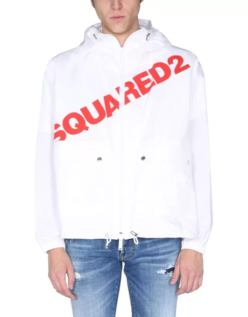 dsquared jacket with logo print