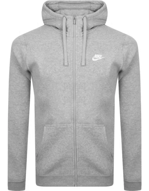 Nike Club Logo Hoodie Grey