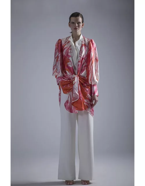 Gatti Nolli by Marwan Collard Top with Pants and Floral Jacket