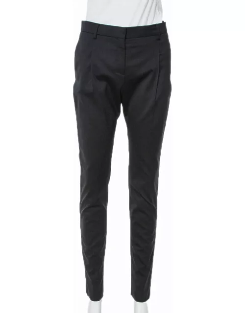 Valentino Black Wool Tailored Pants