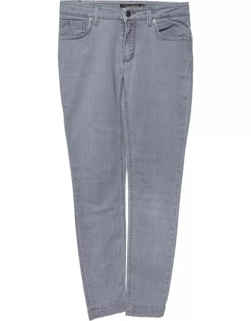 Dolce & Gabbana Grey Denim Kate Slim Fit Jeans