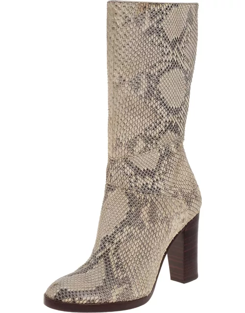 Chloé Two Tone Python Knee High Adelie Boot
