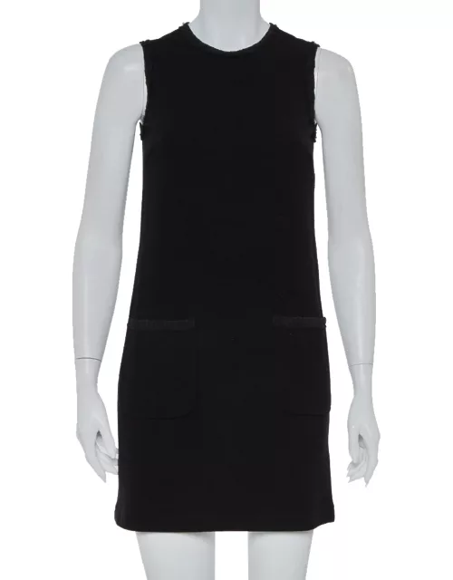 Dolce & Gabbana Black Crepe Sleeveless Shift Dress