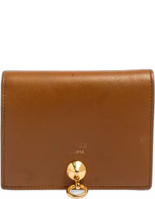 Fendi Brown Leather By The Way Bifold Wallet