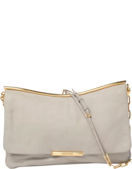 Miu Miu Grey Leather Frame Chain Shoulder Bag