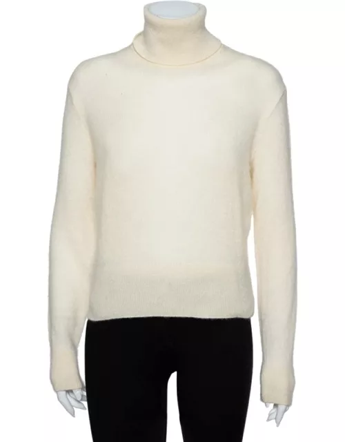 Ralph Lauren Collection Cream Cashmere Turtleneck Sweater