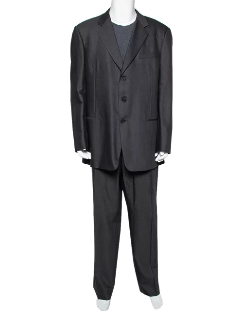 Giorgio Armani Charcoal Grey Wool Suit