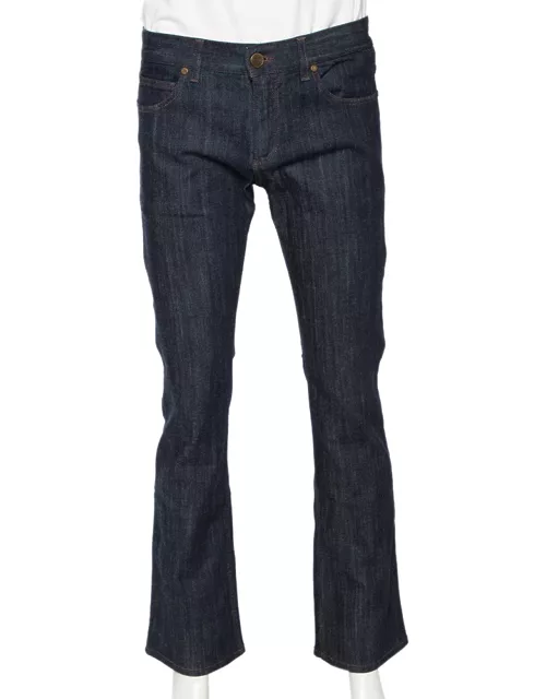 Roberto Cavalli Blue Denim Straight Fit Jeans
