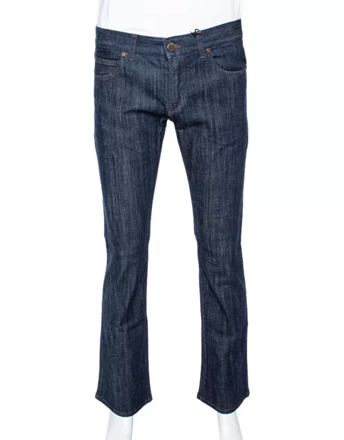 Roberto Cavalli Indigo Light Wash Denim Straight Fit Jeans