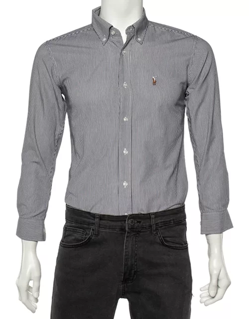 Ralph Lauren Monochrome Striped Cotton Classic Fit Shirt