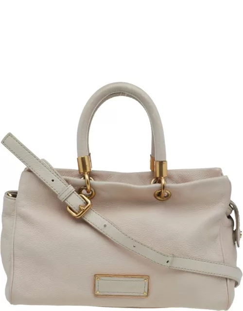 Marc by Marc Jacobs Cream Leather Small Too Hot To Handle Tote