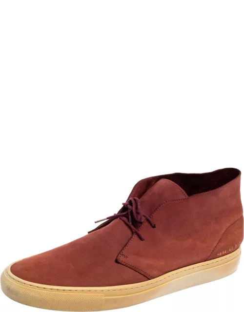 Common Projects Burgundy Suede Desert Boot