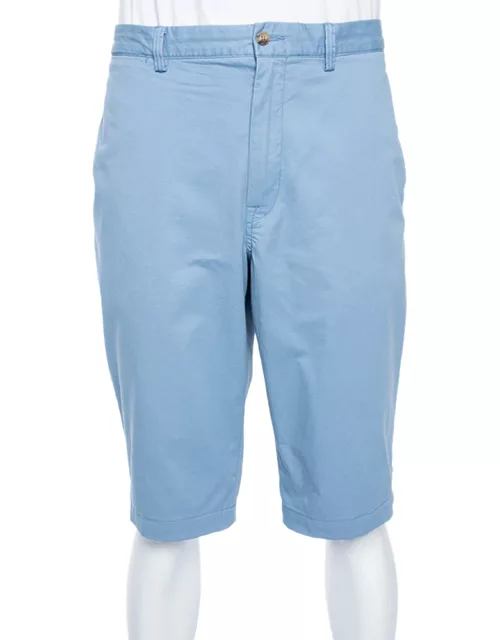 Polo Ralph Lauren Blue Stretch Cotton Twill Straight Fit Chino Shorts