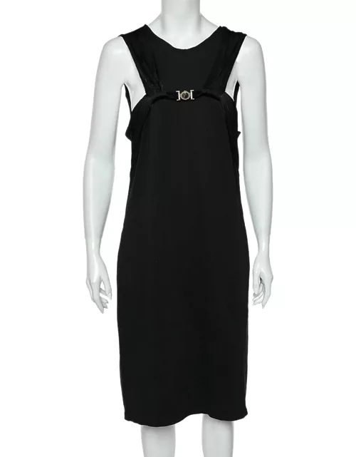 Versace Collection Black Knit Sleeveless Shift Dress