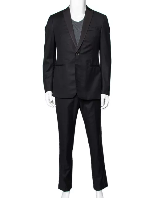 Z Zegna Black Wool Single Breasted Suit
