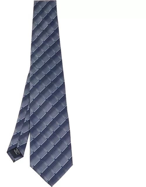 Boss By Hugo Boss Blue Patterned Silk Tie