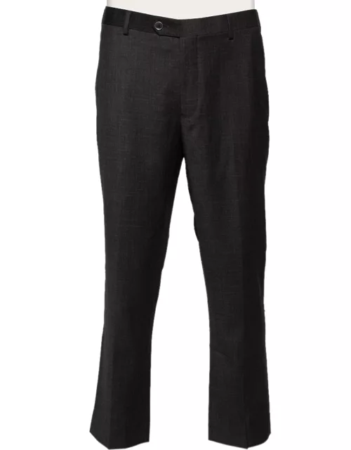 Balmain Charcoal Grey Wool Super 100's Pants