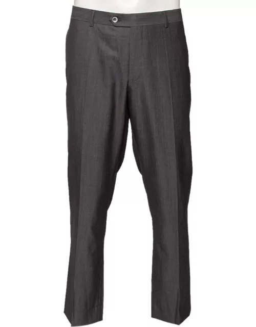 Balmain Grey Wool Super 130's Pants