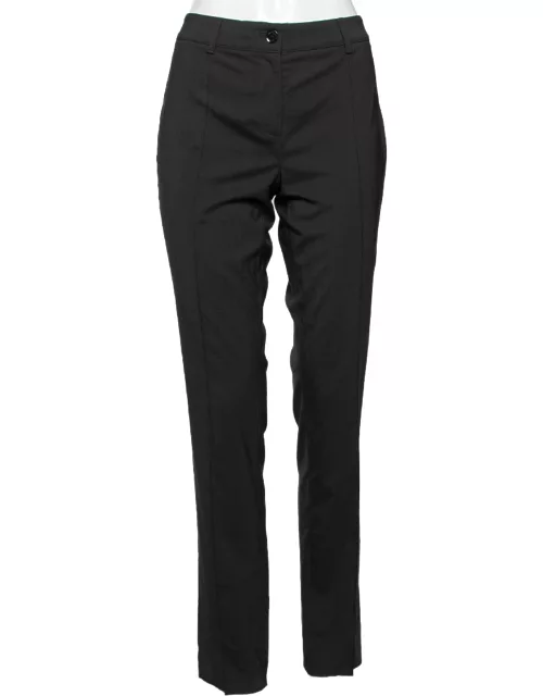Burberry Black Wool Regular Fit Pants