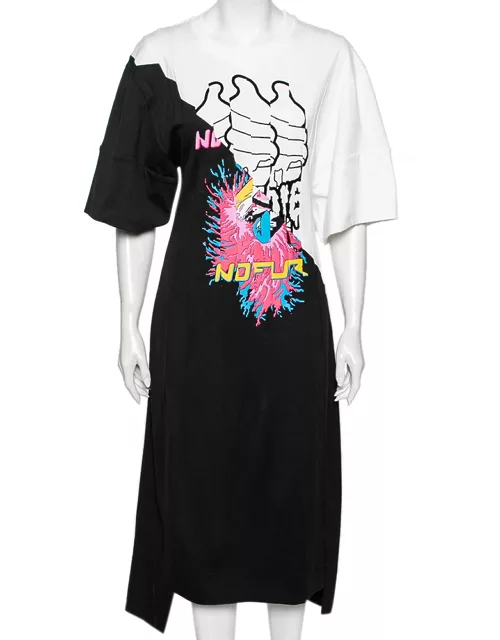 Stella McCartney Monochrome Cotton Printed Sweatshirt Dress