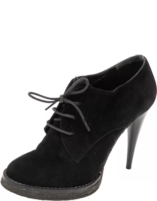 Balenciaga Black Suede Ankle Boot